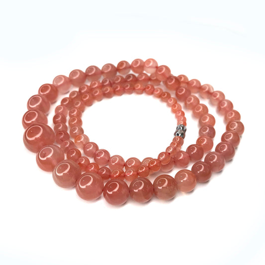 Yingmart Natural Red Agate Bracelets Necklace Chain, Real Gemstone Bracelet, Vintage Jewelry, Accessories Gift for her