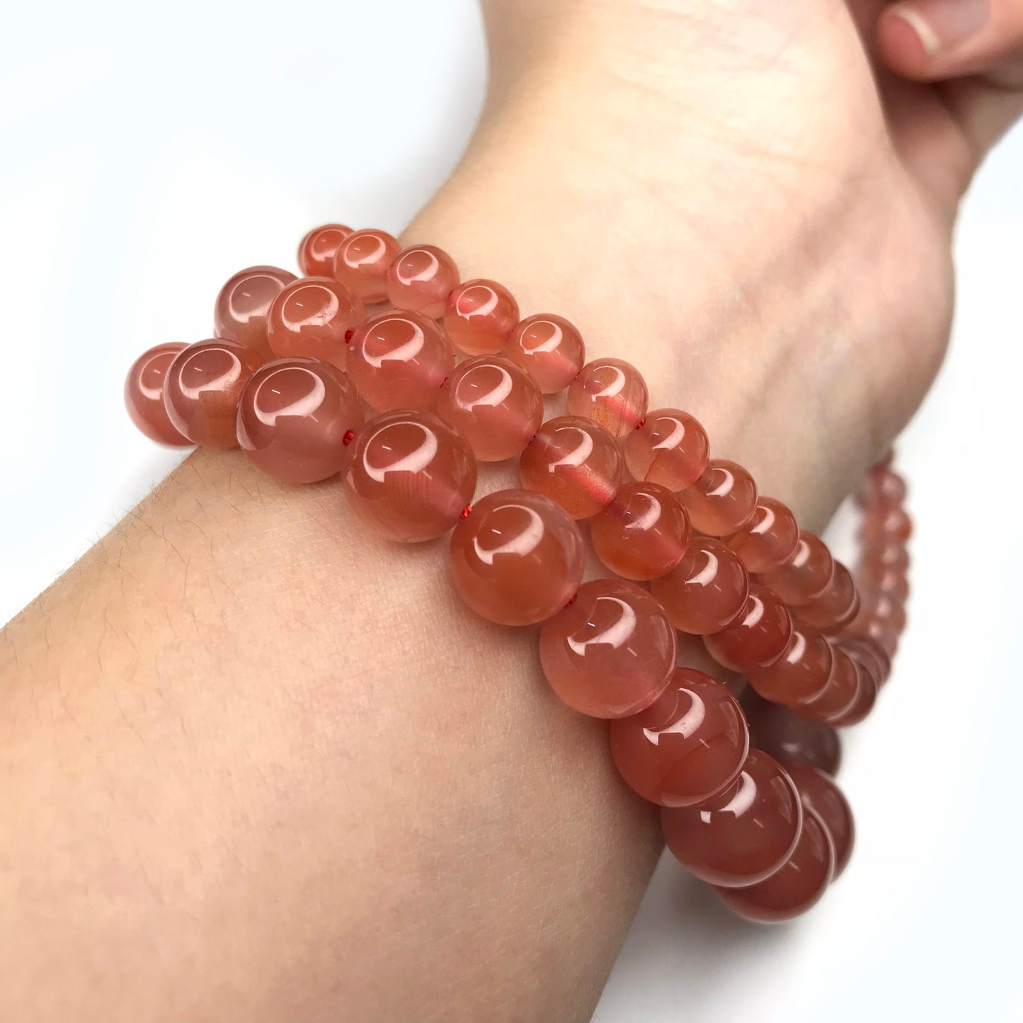 Yingmart Natural Red Agate Bracelets Necklace Chain, Real Gemstone Bracelet, Vintage Jewelry, Accessories Gift for her