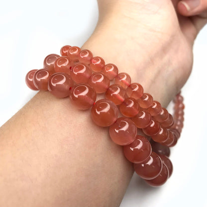 Yingmart Natural Red Agate Bracelets Necklace Chain, Real Gemstone Bracelet, Vintage Jewelry, Accessories Gift for her