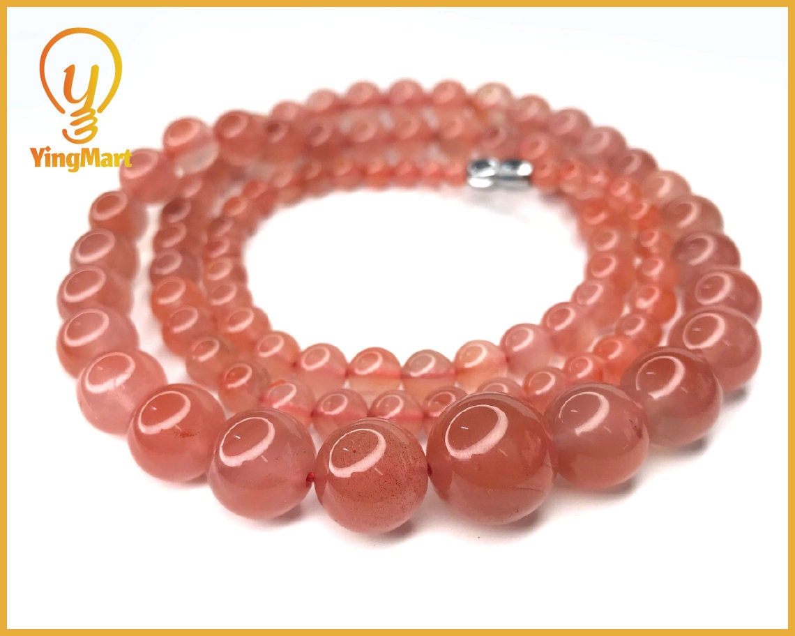 Yingmart Natural Red Agate Bracelets Necklace Chain, Real Gemstone Bracelet, Vintage Jewelry, Accessories Gift for her