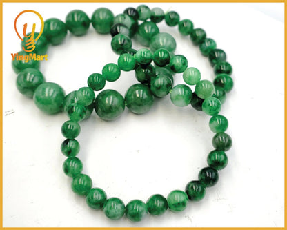 Yingmart Natural Green Jade Jadeite Baracelet, Chain bracelet bead, Jade Gemstones, Real Gemstone Bracelet, Gift for her