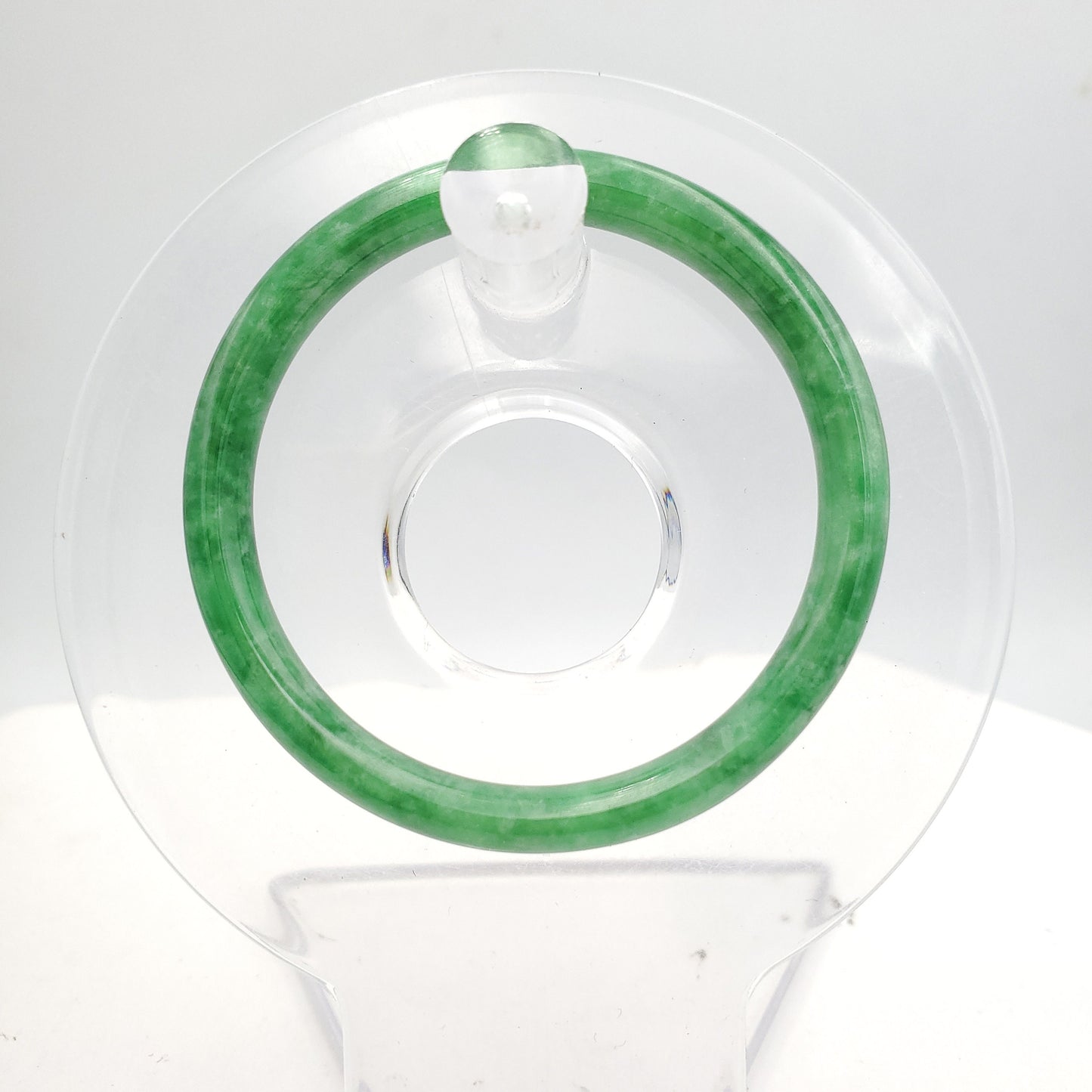 Yingmart 38-46mm Baby Size Green Natural Jadeite Jade Bangle Bracelet, Real Gemstone Bracelet, Vintage Jewelry, Birthday Gift