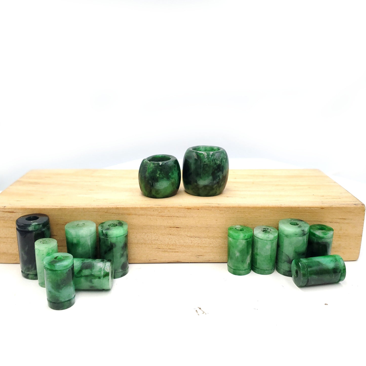 Yingmart Green natural jade necklace,  Pendant, Chain bracelet bead decoration, Lucky pendant