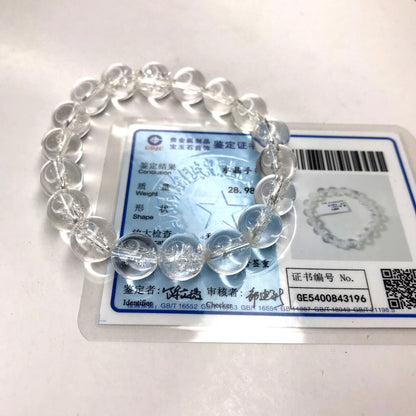 Yingmart VIP Genuine Natural White Quartz Chain/Beaded Bracelet,Real Gemstone,Vintage Jewelry, Accessories Gift for her