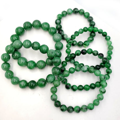 Yingmart Natural Green Jade Jadeite Baracelet, Chain bracelet bead, Jade Gemstones, Real Gemstone Bracelet, Gift for her