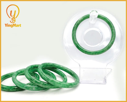 Yingmart 38-46mm Baby Size Green Natural Jadeite Jade Bangle Bracelet, Real Gemstone Bracelet, Vintage Jewelry, Birthday Gift