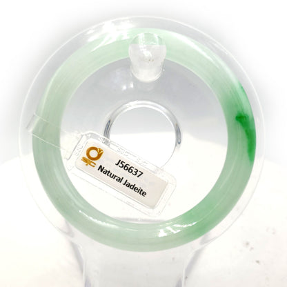 Yingmart 52mm Certified Natural  White with Stunning Green Spots Green Spots, Real Gemstone Bracelet, Vintage Jewelry, Gift for her