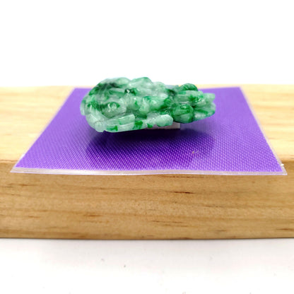 Yingmart Green Natural Jade Stone Carved Statue of Buddha Jadeite, Protection, Good Luck