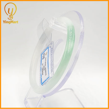 YingCollection 58mm PNJ Certified Natural Color Green With Black Brown Spot Jadeite Jade Bangle Bracelet, Real Gemstone, Jewelry