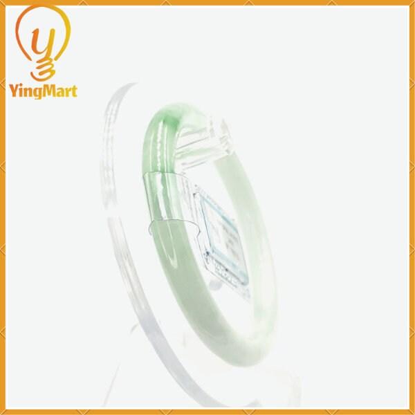 Jadeite Bangle Certified 51mm PNJ189783 | Natural Color Green White to Green Jade Bracelet for Men, Women, Grandma, Sister – Mother's day