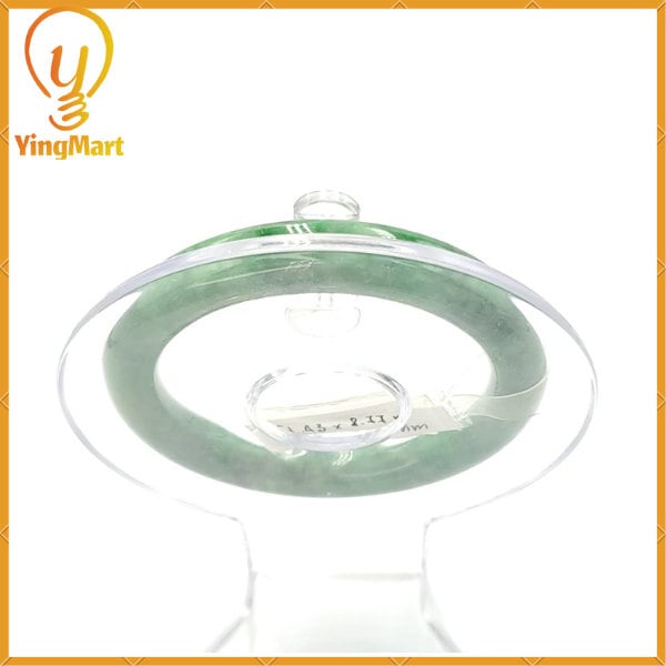 Natural Color Jade Jadeite Bangle 51mm PNJ133158 | Greyish Green To Green Jade Bracelet for Men, Women, Grandma, Sister – Mother days gift