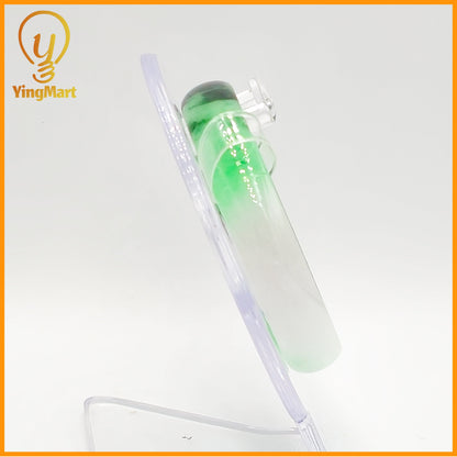 YingCollection 55mm PNJ Certified Natural Color Green With Black Brown Spot Jadeite Jade Bangle Bracelet, Real Gemstone, Jewelry