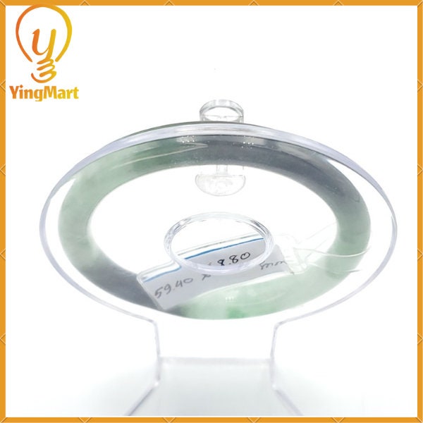 YingCollection 59mm PNJ220839 Certified Natural Color Green With Black Brown Spot Jadeite Jade Bangle Bracelet, Real Gemstone, Jewelry