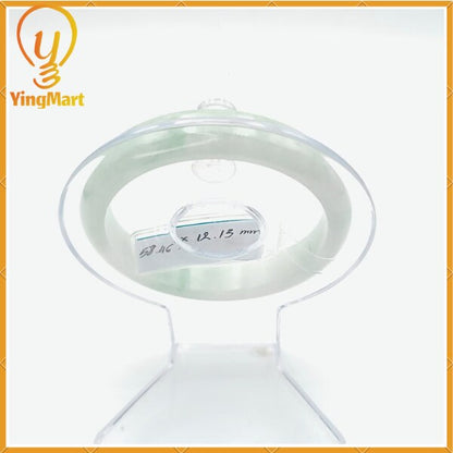 YingCollection 58mm PNJ220829 Certified Natural Color Green With Black Brown Spot Jadeite Jade Bangle Bracelet, Real Gemstone, Jewelry