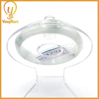 YingCollection 55mm PNJ221611 Certified Natural Color Green With Black Brown Spot Jadeite Jade Bangle Bracelet, Real Gemstone, Jewelry