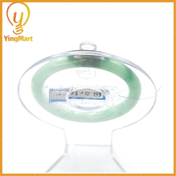 Yingmart Green Jadeite Bangle Certified 51mm PNJ189799 | Natural Color Black Brown Spot Jade Bracelet for Men, Women, Grandma, Sister