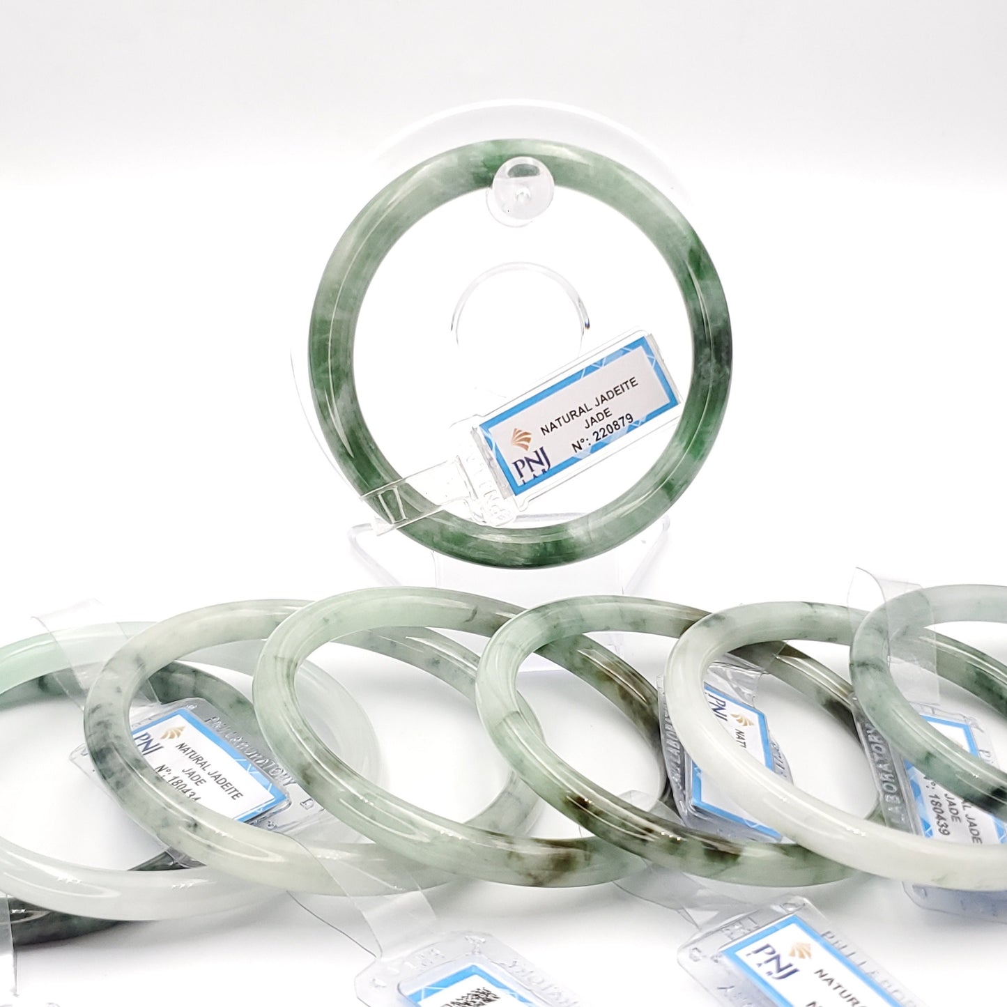 Certified 47-75mm PNJ Jade Bangle Bracelet, Natural Color Green Jade Jewelry for Men, Women, Grandmother, Sister – Timeless Style & Elegance