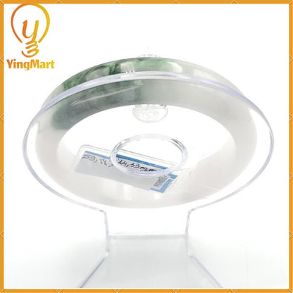 YingCollection 59mm PNJ222563 Certified Natural Color Green With Black Brown Spot Jadeite Jade Bangle Bracelet, Real Gemstone, Jewelry