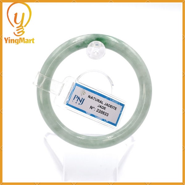 53mm Certified Natural Color Jadeite Jade Bangle | Men Women Grandma Jade Bracelet,Gift for Sister & Mom 220833