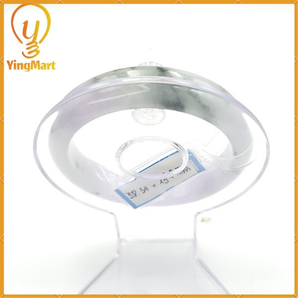 YingCollection 58mm PNJ226713 Certified Natural Color Green With Black Brown Spot Jadeite Jade Bangle Bracelet, Real Gemstone, Jewelry