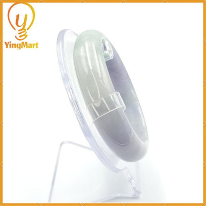Jade Bangle 58mm PNJ226714 Certified | Yingmart Natural Color White to Green, Very Light Purple Jadeite Jade Bracelet for Men, Women.