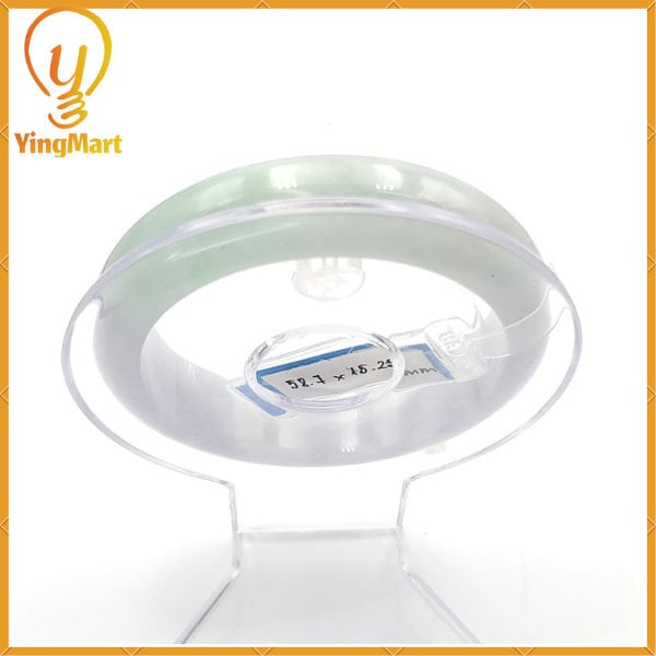 Jade Bangle 58mm PNJ226714 Certified | Yingmart Natural Color White to Green, Very Light Purple Jadeite Jade Bracelet for Men, Women.