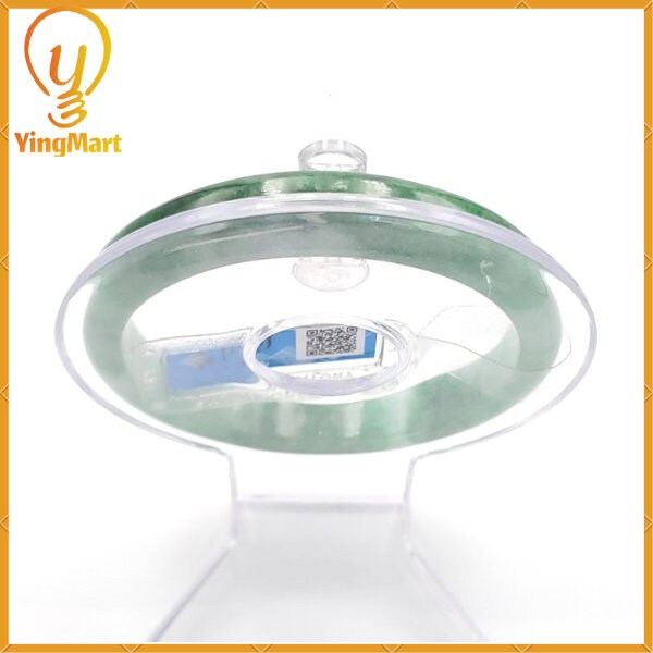 YingCollection 61mm PNJ 184118 Certified Natural Color Green With Black Brown Spot Jadeite Jade Bangle Bracelet, Real Gemstone, Jewelry