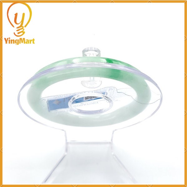 YingCollection 55mm PNJ189566 Certified Natural Color Green With Black Brown Spot Jadeite Jade Bangle Bracelet, Real Gemstone, Jewelry