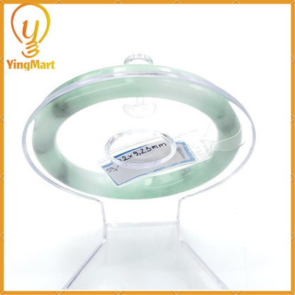 YingCollection 59mm PNJ 222547 Certified Natural Color Green With Black Brown Spot Jadeite Jade Bangle Bracelet, Real Gemstone, Jewelry