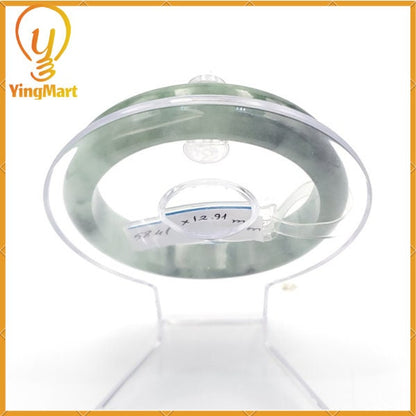 Jade Bangle 58mm PNJ220819 Certified | Yingmart Natural Color Green White To Greyish Green Jadeite Bracelet for Men, Women, Grandma, Sister