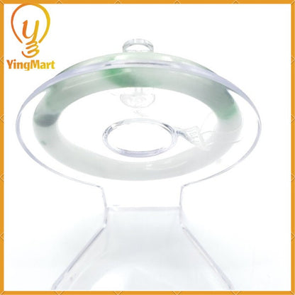 YingCollection 55mm PNJ220842  Certified Natural Color Green With Black Brown Spot Jadeite Jade Bangle Bracelet, Real Gemstone, Jewelry