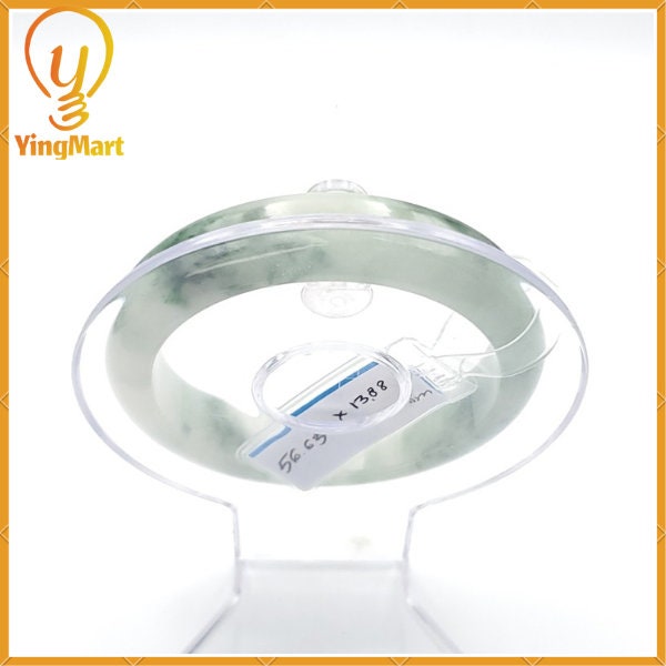 Jade Bangle 56mm PNJ221614 Certified | Yingmart Natural Color Green White to Green, Grey White, Brown, and Black Grey for Men, Grandmother