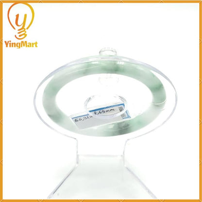 YingCollection 56mm PNJ222550 Certified Natural Color Green With Black Brown Spot Jadeite Jade Bangle Bracelet, Real Gemstone, Jewelry