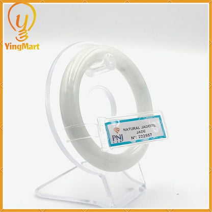 YingCollection 56mm PNJ222557 Certified Natural Color With Black Brown Spot Jadeite Jade Bangle Bracelet, Real Gemstone, Jewelry