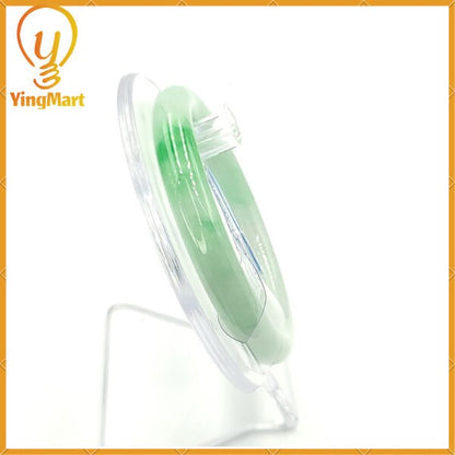 YingCollection 55mm PNJ189566 Certified Natural Color Green With Black Brown Spot Jadeite Jade Bangle Bracelet, Real Gemstone, Jewelry