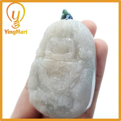 Yingmart Good Price 100% Natural Jadeite  Jade Pendant Natural Grade A  Hand Carved Dragon Kwanyin Guanyin Burmese Myanmar Genuine  Type A