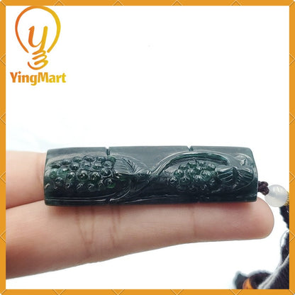 Yingmart Jade Pendant 100% Natural Burmese Myanmar Genuine Jadeite Real Jade Grade A Type A Hand Carved