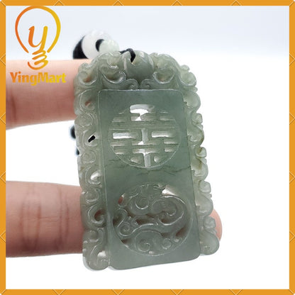 Yingmart 100% Natural Jade Jadeite Carved Hand Burmese Myanmar Genuine Grade A Type A