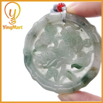 Yingmart Feng Shui Pi Xiu Pendant  100% Genuine Jadeite Real Jade Type A Grade A Hand Carved