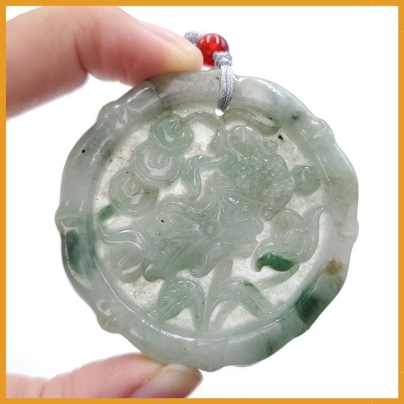 Yingmart Feng Shui Pi Xiu Pendant  100% Genuine Jadeite Real Jade Type A Grade A Hand Carved