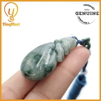 Yingmart Fei Cui Money Bag Jade Pendant 100% Genuine Jadeite Real Jade Type A Grade A Hand Carved