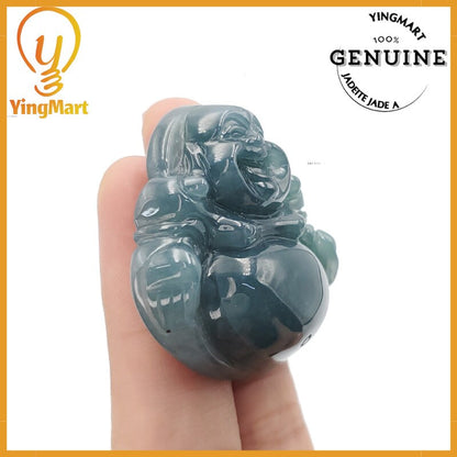 Yingmart Buddha Jade Pendant 100% Genuine Burmese Myanmar Jadeite Real Jade Type A Grade A Hand Carved