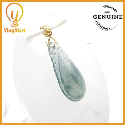 Yingmart Ruyi Jade Pendant  Genuine Jadeite Real Jade Type A Grade A Hand Carved