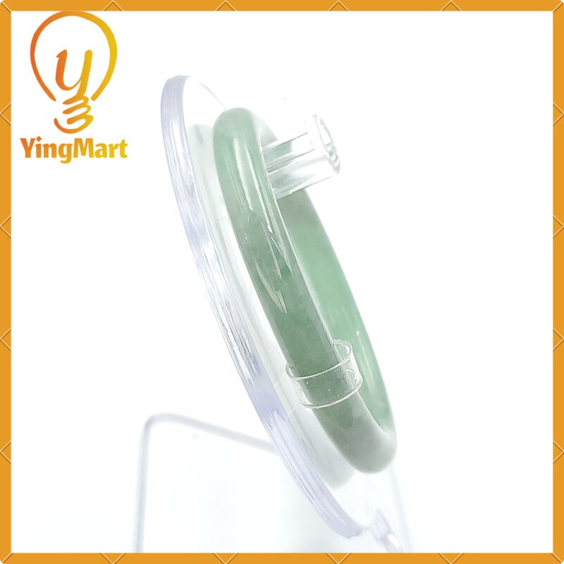 Yingmart 53mm LIULAB Certified Genuine Green Natural Jadeite Jade Thick Bangle Bracelets, Real Gemstone Bracelet, Vintage Jewelry