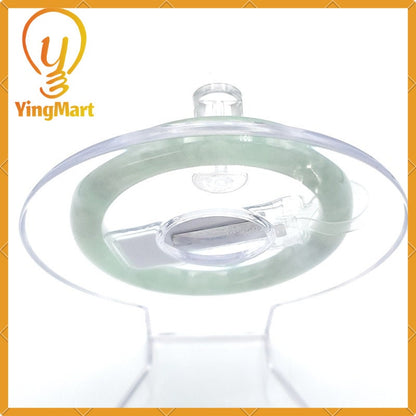 Yingmart 53mm LIULAB Certified Genuine Green Natural Jadeite Jade Thick Bangle Bracelets, Real Gemstone Bracelet, Vintage Jewelry