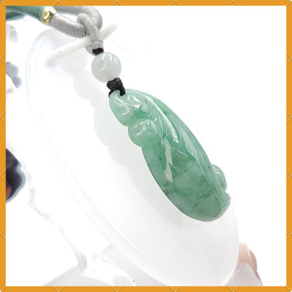 Yingmart 100% Natural Jade Pendant Genuine Jadeite Real Jade Type A Grade A Hand Carved