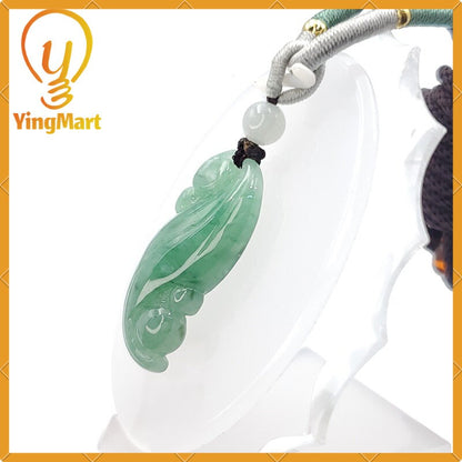 Yingmart 100% Natural Jade Pendant Genuine Jadeite Real Jade Type A Grade A Hand Carved