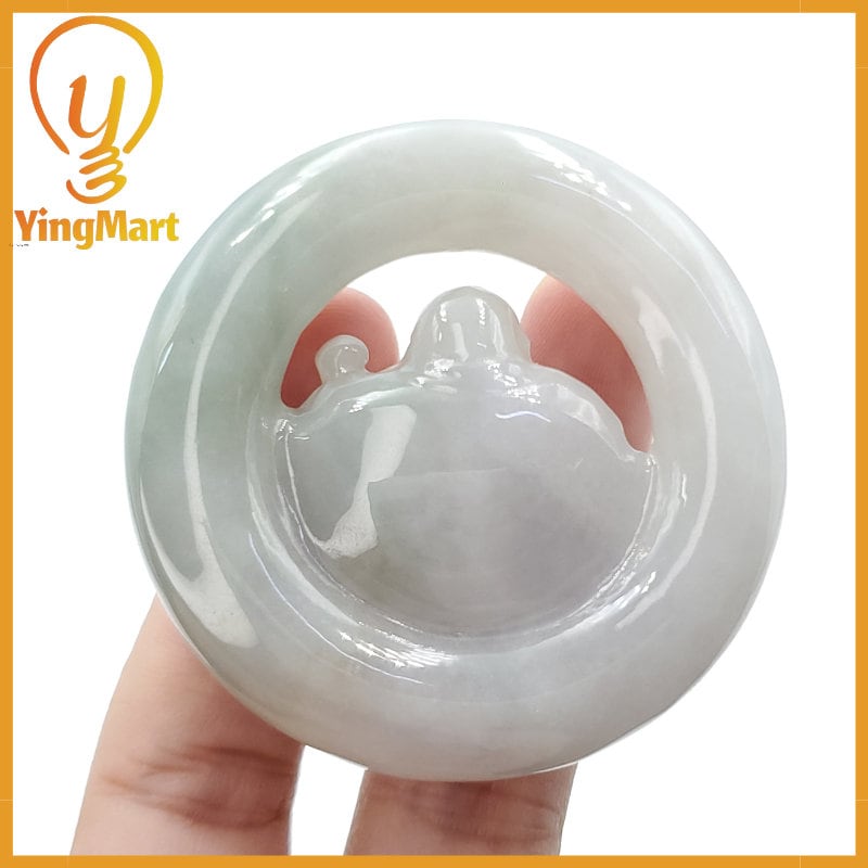 Yingmart Myanmar Jade Guan Yin Pendant Genuine Jadeite Jade  Burmese Myanmar Real Jade Grade A Type A  Hand Carved