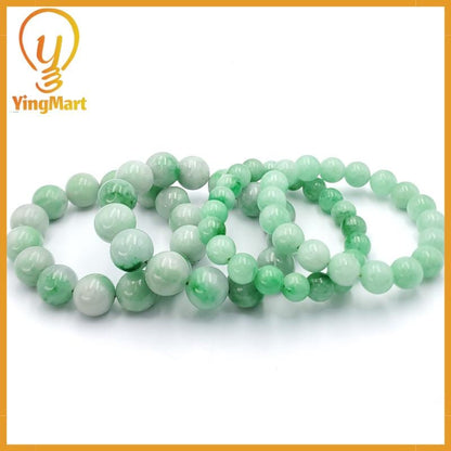 Yingmart Natural Green Jade Jadeite Baracelet, Chain bracelet bead, Jade Gemstones, Real Gemstone Bracelet, Gift for her