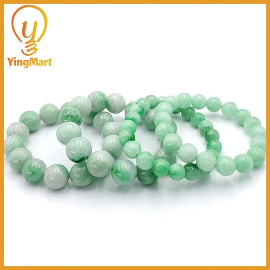 Yingmart Natural Green Jade Jadeite Baracelet, Chain bracelet bead, Jade Gemstones, Real Gemstone Bracelet, Gift for her